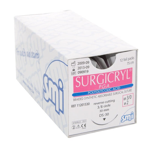 Surgicryl PGA USP3-0 EP2 75cm DS19