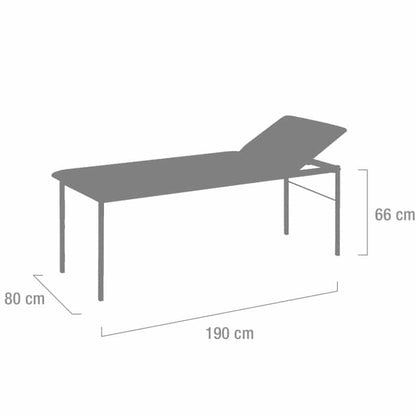 Examination Table partially chrome-plated steel | light blue